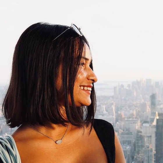 Shivani Paunikar overlooking New York City